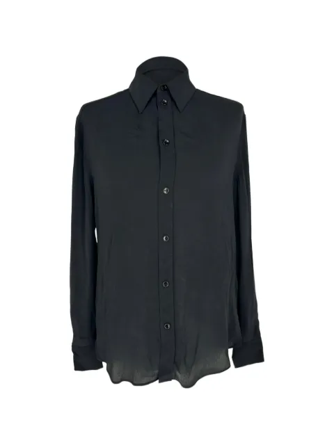 Celine Pre-Owned button-up long-sleeve blouse Black RFCPUGBCL766623W