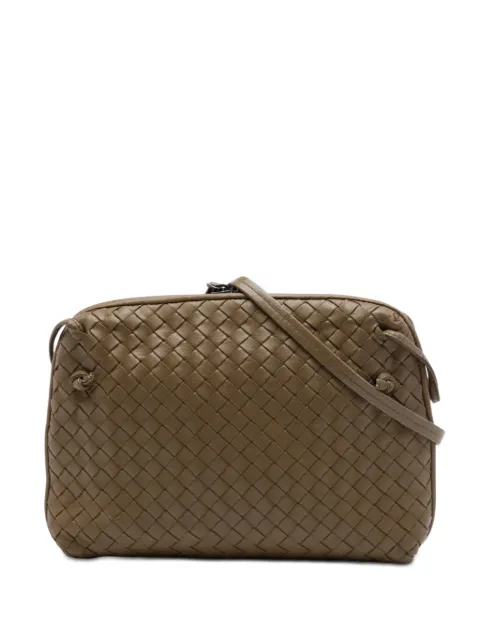 Bottega Veneta Pre-Owned 2012-2026 Nappa Intrecciato Nodini crossbody bag Brown TGI5AIINNDGV6CIB