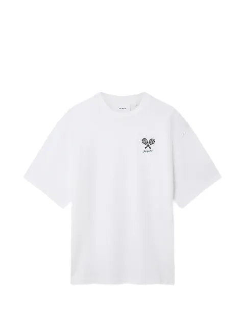 Axel Arigato Ace logo-embroidered T-shirt White A4567001