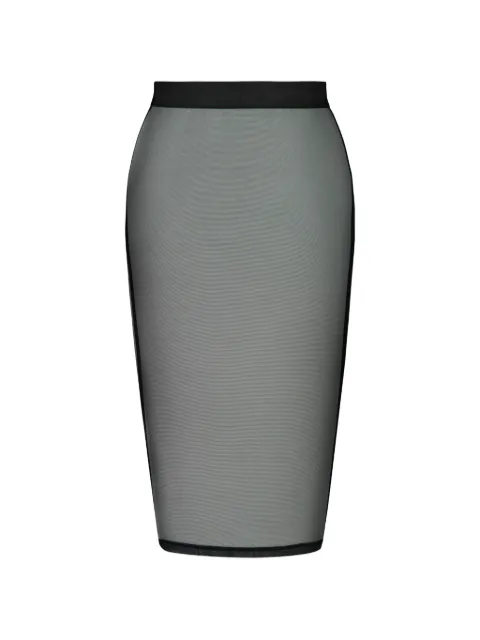 Bordelle Zenna mesh pencil skirt Black ZENNAMESHPENCILSKIRT