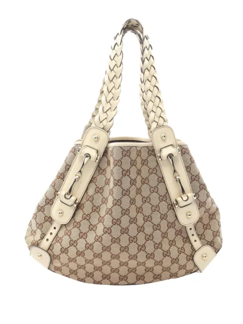 Gucci Pre-Owned 2000-2015 Small GG Canvas Horsebit Pelham shoulder bag Neutrals ZIGGHZ6YJEMJEOW9
