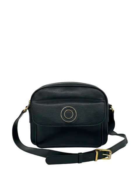Celine Pre-Owned 1994 Leather crossbody bag Black 8E9M62ZOVXGVRMZM