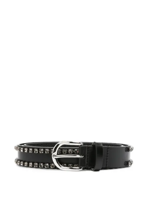 ISABEL MARANT Zap crystal-embellished belt Black CE015BFBD4A05A