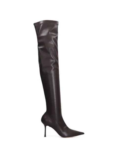 Castagna Marlene pointed-toe over-the-knee boots Brown MARLENE