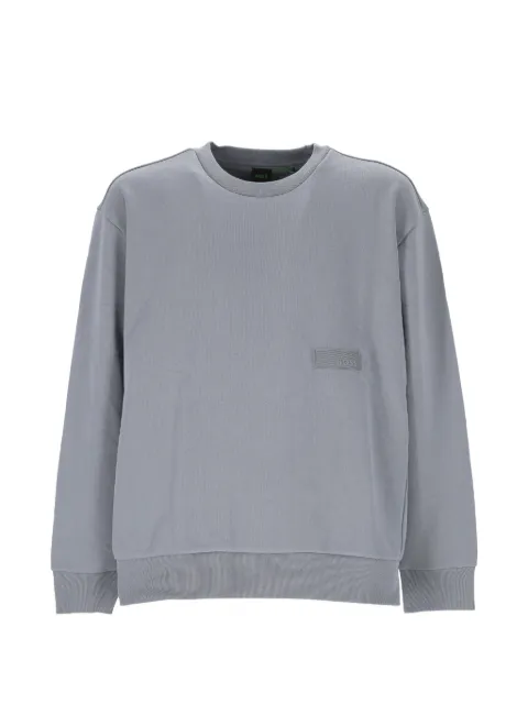 BOSS logo-patch sweater Grey 50564103