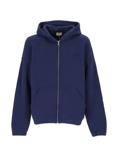 Autry logo-embroidered zip-up hoodie Blue HIPX121T