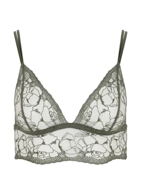 Fleur Of England Iona longline boudoir bra Green IONALONGLINEBOUDOIRBRA