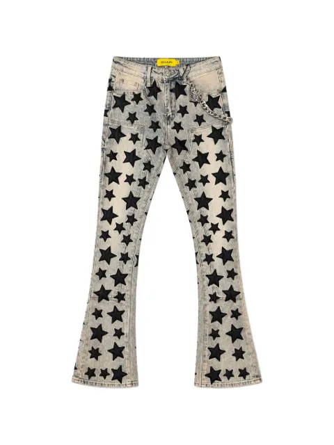 GUAPI star-appliqué blue jeans Blue GVBSDV2SS25