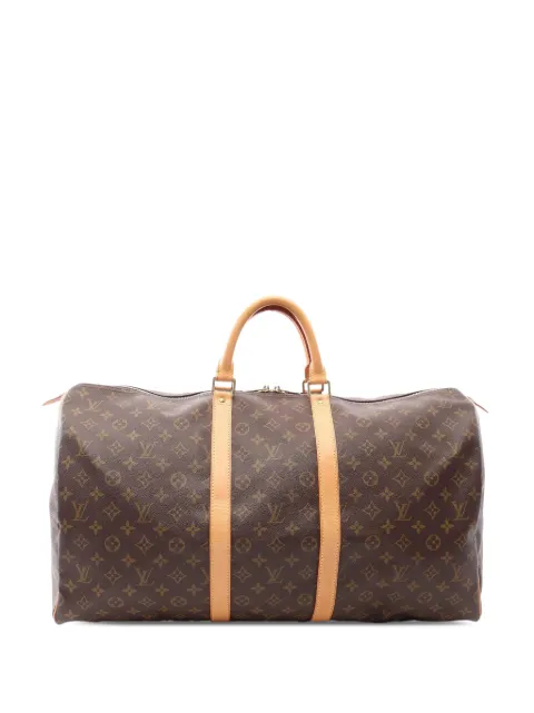 Louis Vuitton Pre-Owned 2002 Monogram Keepall 55 travel bag Brown L8JCUMBQYY5NMLTR
