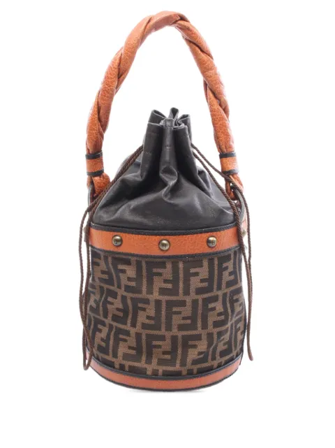 Fendi Pre-Owned 2000-2010 Zucca Canvas Palazzo bucket bag Brown AOABA950I7DUEWTN