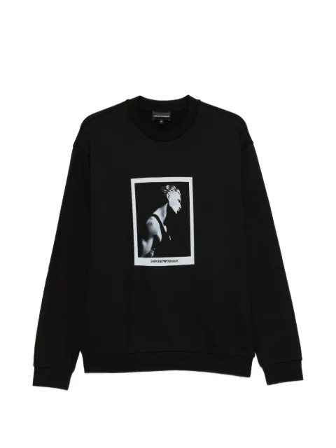 Emporio Armani graphic-print sweatshirt Black EM006933AF27740
