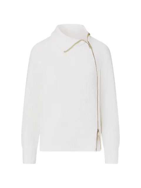 LIU JO wool blend sweater with zip White WF6216MS051