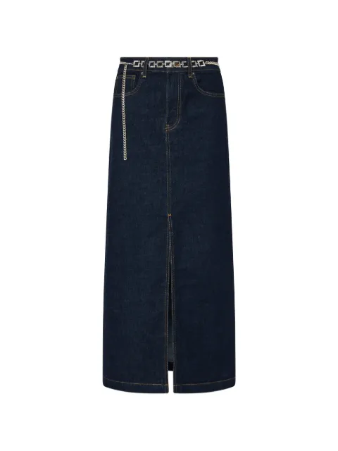 LIU JO denim maxi skirt Blue UF6158D4854