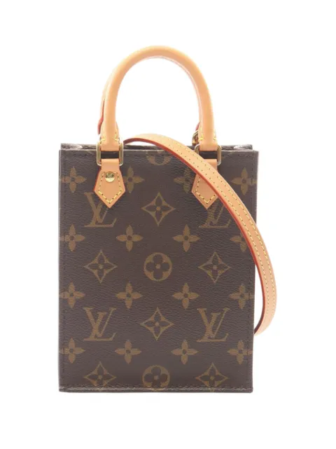 Louis Vuitton Pre-Owned 2020 Monogram Petit Sac Plat satchel Brown E87VL19M6OG41SON