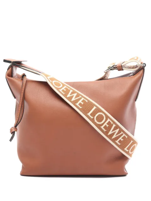 Loewe Pre-Owned 2022 Small Leather Cubi crossbody bag Brown 4NIAIFHV7HL06V33