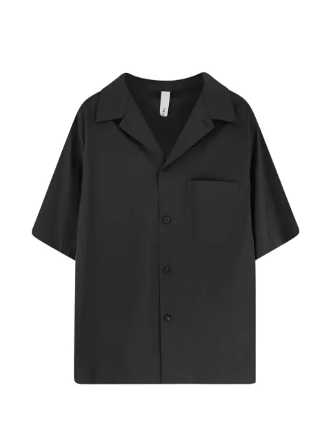 Hevo short-sleeve bowling-collar shirt Black NOVOLICL7070303