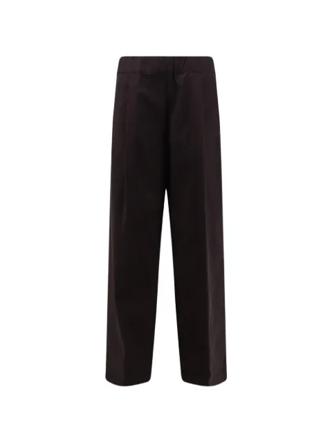 Semicouture high-waisted wide-leg trousers Brown Y6WO26W40