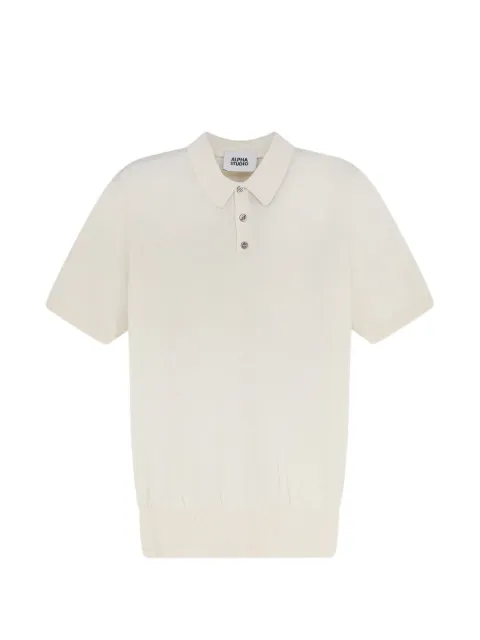 ALPHA STUDIO short-sleeve polo shirt White AU5081B1003