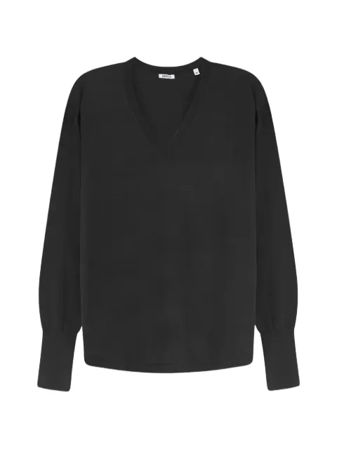 ASPESI V-neck long-sleeve T-shirt Black 3259V10801241