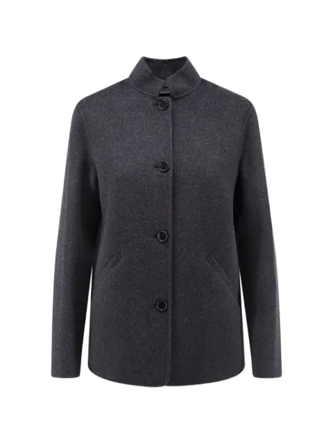 ASPESI button-fastening high-neck jacket Grey 0982P51712200