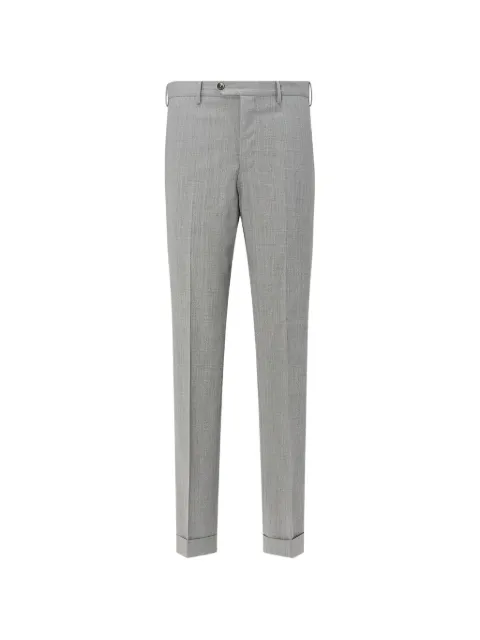 PT Torino mid-rise turn-up trousers Grey COAFNNZ00CL1MA370230