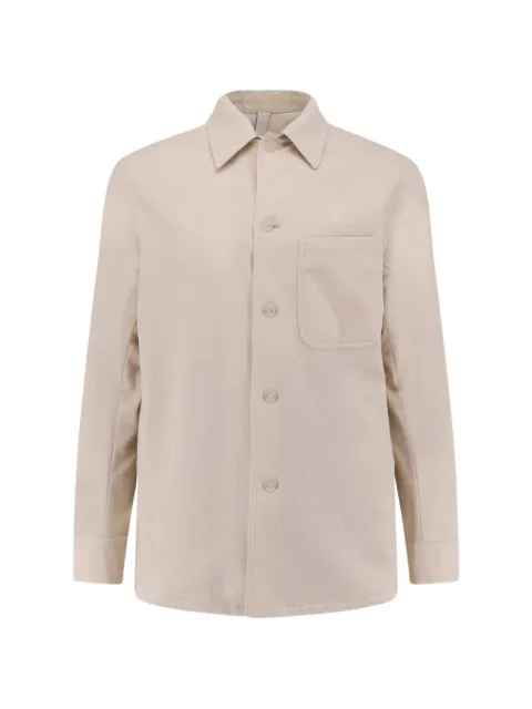 Hevo Bari patch-pocket shirt Neutrals BARISJL710