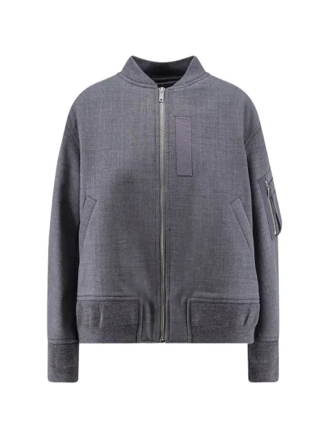 Semicouture Ariella zip-up bomber jacket Grey Y6WI19