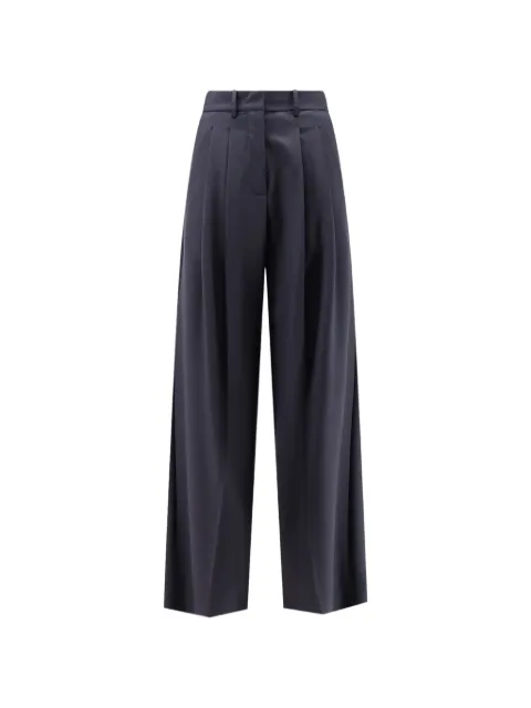 Alysi pleated wide-leg trousers Blue 166159A6212NOTTE