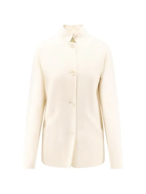 ASPESI button-fastening high-neck jacket White 0982P51712071