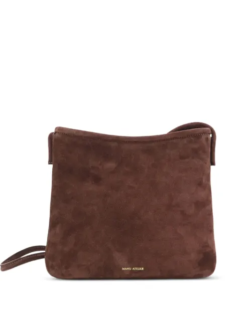 Manu Atelier Fidéle suede cross body bag Brown 2026243