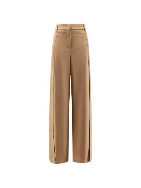 Semicouture Laila side-slit wide-leg trousers Neutrals Y6WI35