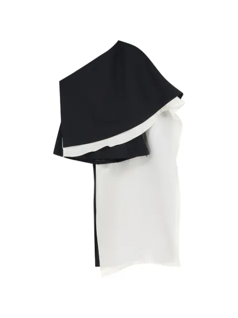 Róhe one-shoulder top Black 42020259001
