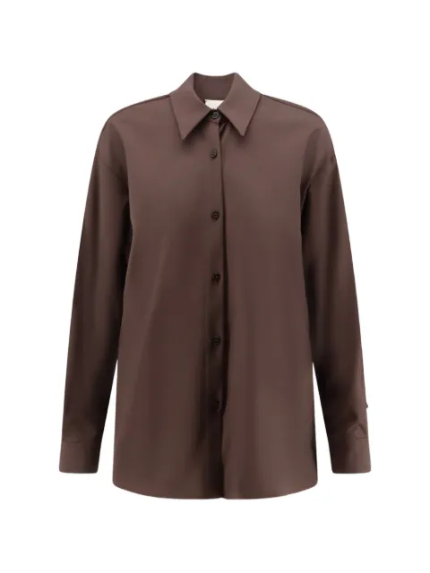 Alysi pointed-collar shirt Brown 166233A6055CACAO