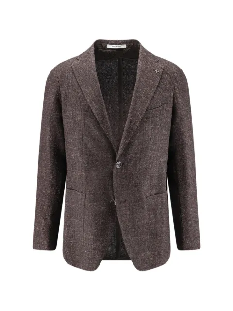Tagliatore single-breasted textured-finish blazer Brown 1SMC22KAI520149M404