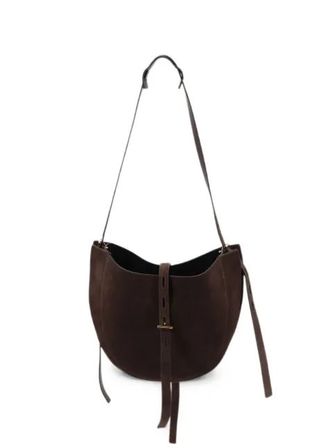 MINOBOSSI Lizzie suede shoulder bag Brown PRLIZZIESUEDEC701