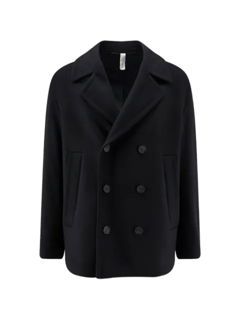 Hevo double-breasted coat Black ORNOM7450303