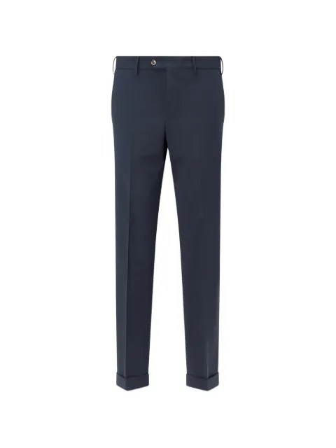 PT Torino pressed-crease turned-up trousers Blue COAFNNZ00CL1MA370370