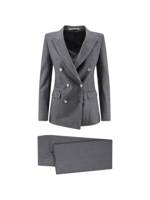 Tagliatore double-breasted pinstripe jacket Grey TPARIGI10BADH50042G1191