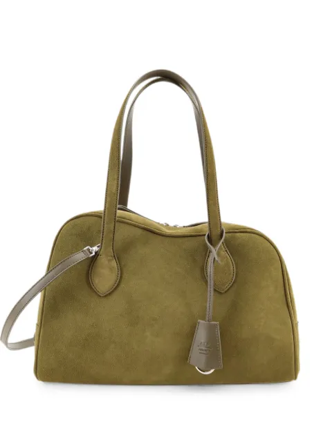 ATP Atelier Noale suede-finish tote bag Green 1234941104