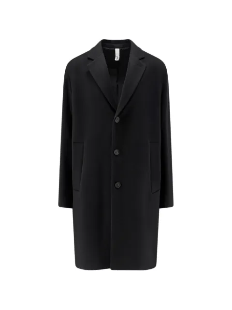 Hevo Cassano single-breasted notched-lapel coat Black CASSANOM8470303