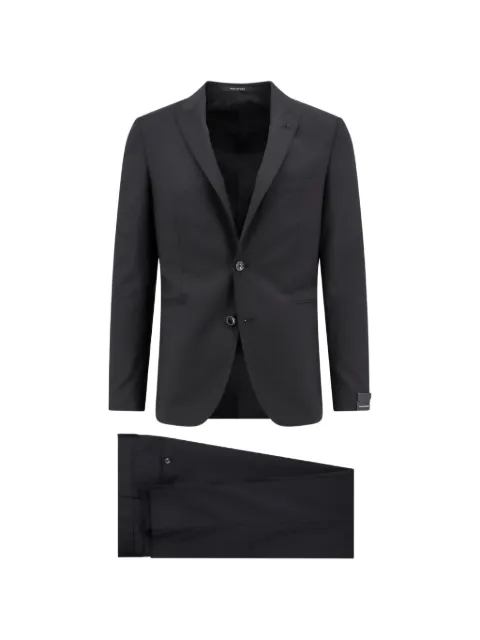 Tagliatore notched-lapel single-breasted suit Black 2FBR26A01060004