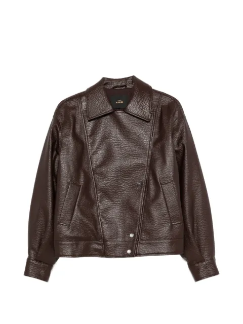 TWINSET textured press-stud jacket Brown 262AP2290