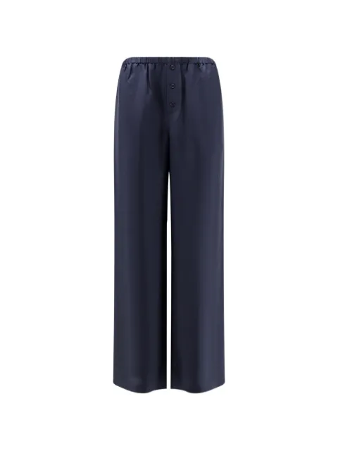 Róhe silk wide-leg trousers Blue 82030260