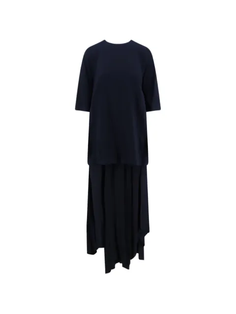 Semicouture Ally asymmetric dress Blue Y6WL24