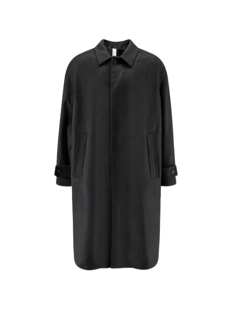 Hevo Baia del Monaco button-cuff single-breasted coat Black BAIADELMONACOQM7303300