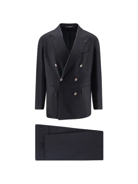 Tagliatore pin-detail double-breasted suit Black 2SNY10BNTAI550012