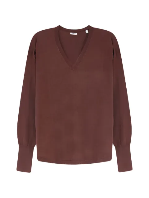 ASPESI V-neck drop-shoulder sweater Brown 3259V10801210