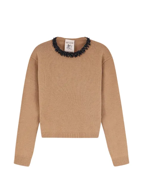 Semicouture Denny bead-embellished sweater Neutrals Y6WH71