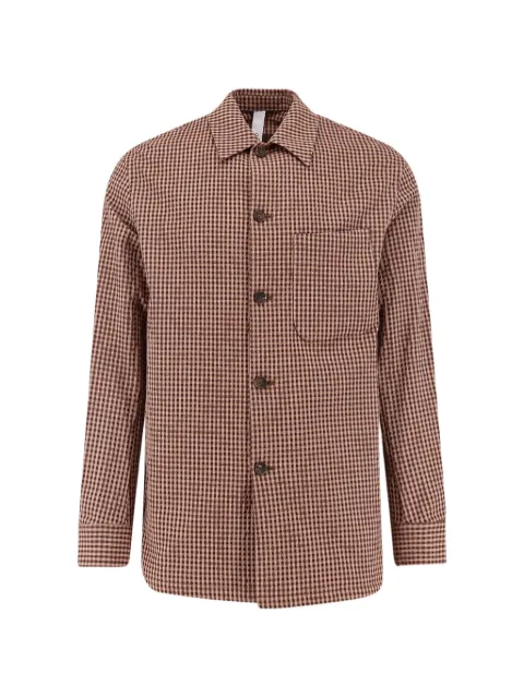 Hevo Bari check-pattern shirt Brown BARISQ1L7323196