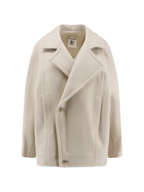 Semicouture notched-lapel coat Neutrals Y6WV56W51